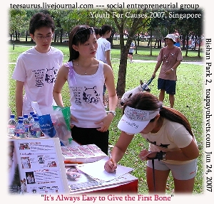 Youth For Causes 2007 - Youthful social entrepreneurs helping the SPCA. Toa Payoh Vets