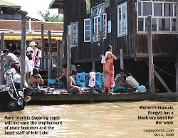 Myanmar's Lake Inle - boat quay. Asiahomes.com Travels and Tours