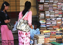 Dec 22, 2008. Yangon, Myanmar. Book Seller. Toa Payoh Vets